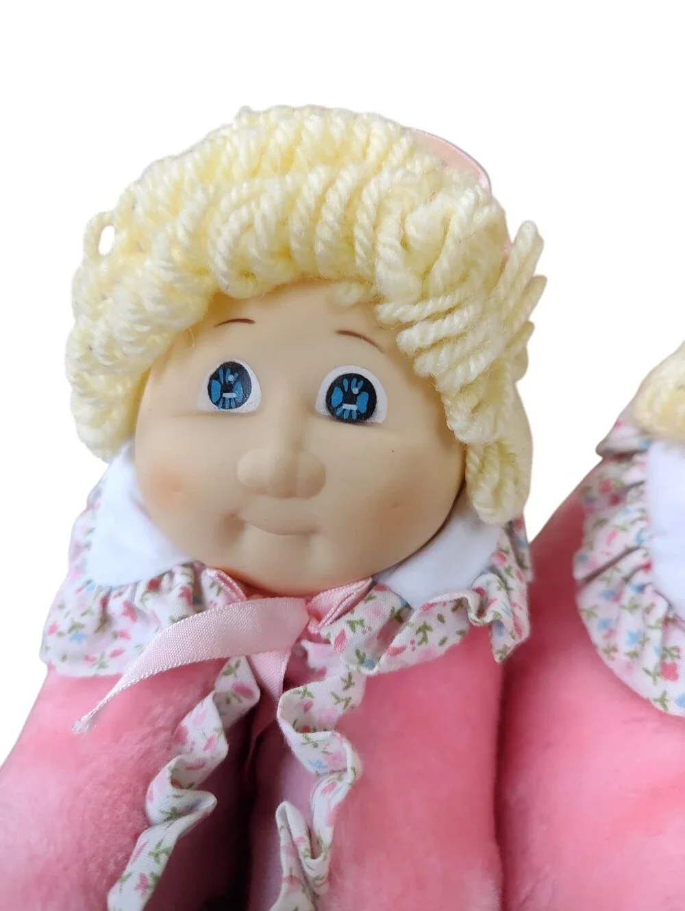 Vintage Rare 1984 Plush Cabbage Patch Slippers in Light Pink